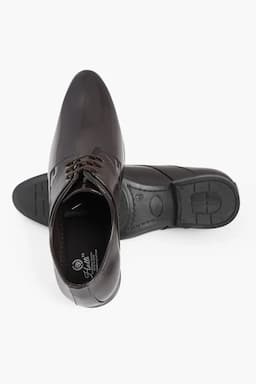Men's Solid Derby Formal Shoes 02651710BRO