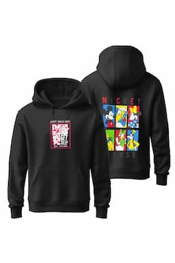 Cotton Graphic Print Hoodie for Men 026892BLAL