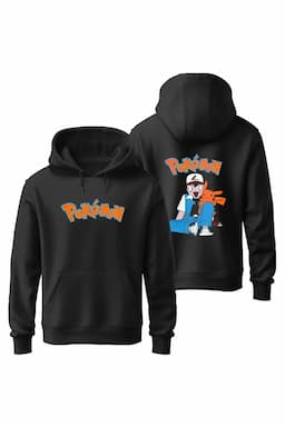 Cotton Graphic Print Hoodie for Men 026895BLAL