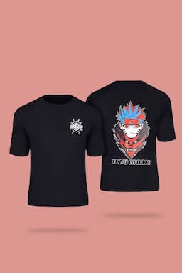 Cotton Printed Casual T-shirt for Men 026992MBLA