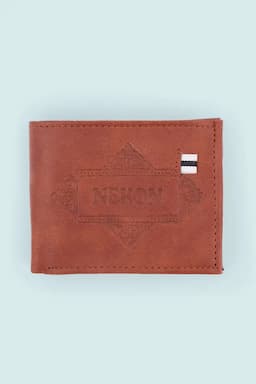 Men's Textured Synthetic Two Fold Wallet 027053TANONESIZ