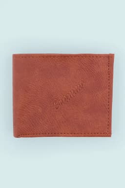 Men's Textured Synthetic Two Fold Wallet 027067TANONESIZ