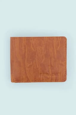 Men's Textured Synthetic Two Fold Wallet 027101TANONESIZ