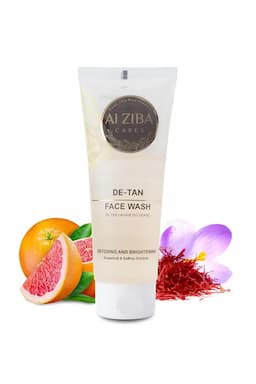 Alziba Cares De-Tan Face Wash For Detoxing & Brightening- 100 ml  027227DET100