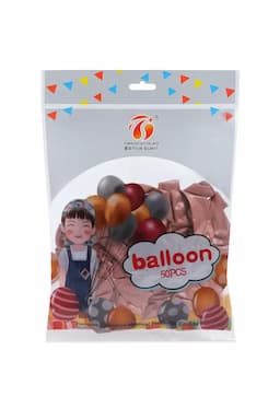 Metallic Chrome Balloons for Decoration- Pack of 50 (Copper) 027548COP