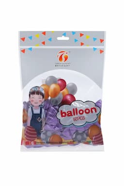 Metallic Chrome Balloons for Decoration - Pack of 50 (Purple) 027548PUR