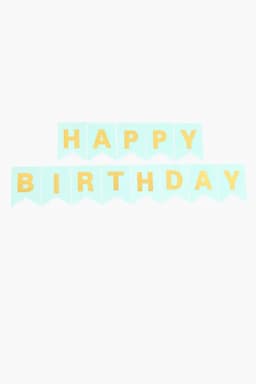 Happy Birthday Letter Banner - 13 Pcs 027718GRE2