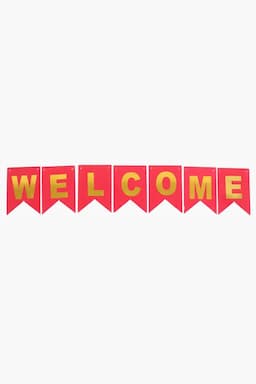 WELCOME Party Hanging (Red) 027722RED2