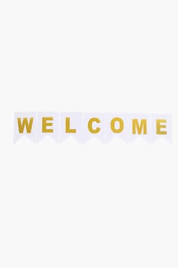 WELCOME Party Hanging (White) 027722WHI2