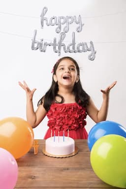 Happy Birthday Balloon in Cursive Letters (Silver) 027727SIL