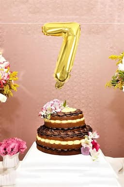 Number Foil Balloon for Party Decoration (Number '7') 027763GOL7