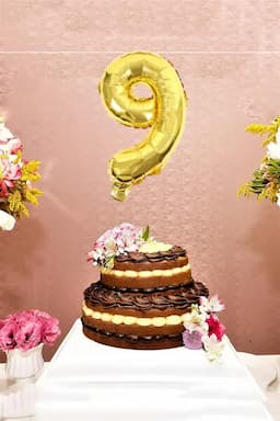 Number Foil Balloon for Party Decoration (Number '9') 027763GOL9