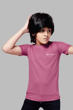 Solid Cotton Round Neck T-shirt for Boys 028015910YRSCHAPIN