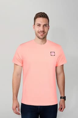 Men's Cotton Printed Casual T-shirts 028142LPIN