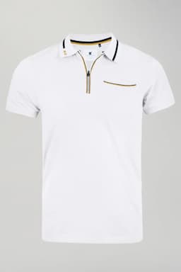 Cotton Solid Casual Polos for Men 028154LWHI