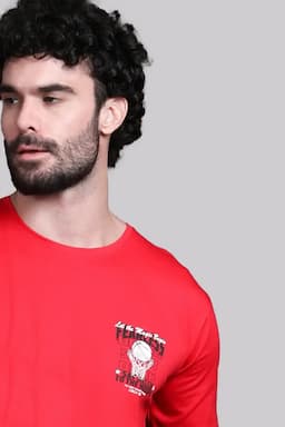 Men's Printed Casual T-shirt 02824238RED