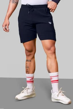 Men's Poly Blend Regular Fit Shorts 028251GREXL