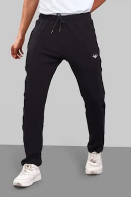 Men's Poly Blend Regular Fit Track Pants 028257GRE2XL