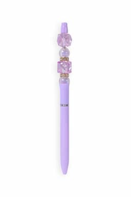 Elegant Crystal Bead Ball Pen - Pack of 1 028435LAVPACOF1