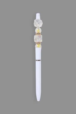 Elegant Crystal Bead Ball Pen - Pack of 1 028435WHIPACOF1
