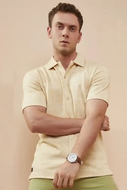 Men's Cotton Abstract Print Shirts 028467CREXL