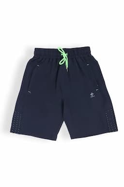 Spandex Solid Shorts for Men 028482NAVBLUM2