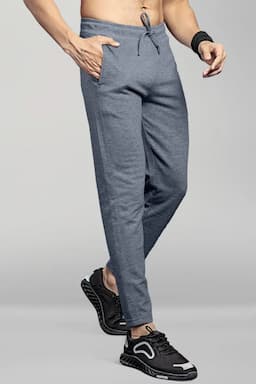 Solid Regular Fit Track Pants for Men 028484ANTMELM