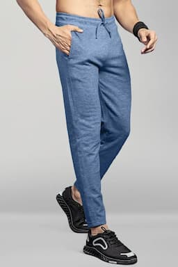 Solid Regular Fit Track Pants for Men 028484BLUMELL