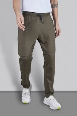 Cotton Printed Regular Fit Track Pants for Men 028567OLI3XL
