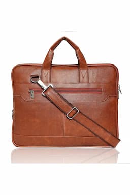 Sleek and Expandable Laptop Bag with Sling 028664TAN2