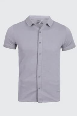 Men's Self Designed Half Sleeve Casual Shirt 028923GRE42