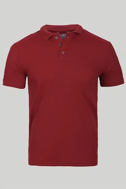 Men's Cotton Polo Neck Casual T-shirt 02892644RED