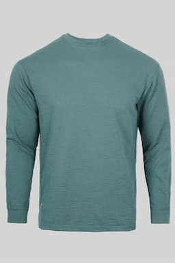 Men's Cotton Self Design Full Hand T-shirt  02892944TUR