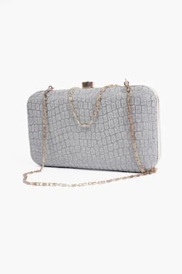 Women’s Partywear Box Clutch Sling Bag  029324GRE