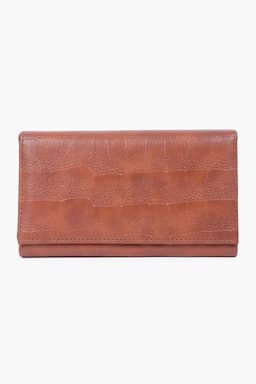Compact Solid Hand Purse for Women 029343TAN