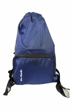Double Shoulder Travel Drawstring Backpack for Unisex 029528BLU