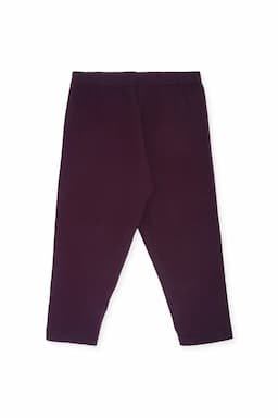 Prithvi Cotton Solid Capri for Girls 029726BUR111YRS