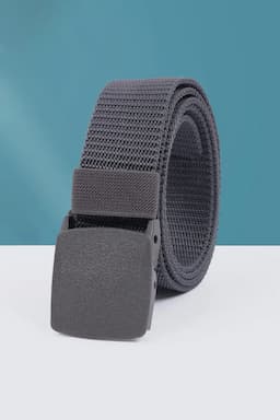 Synthetic Leather Textured Belts for Men 029873GREONESIZ