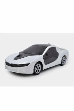 Lovely Toys 3D Light Remote Car For Kids - (White) 029948WHI