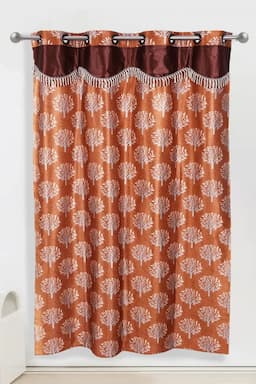 Polyester Printed Door Curtain, Kalai Cotton - 7x4 Feet (Approx) 029987DOO(7FEEBRO