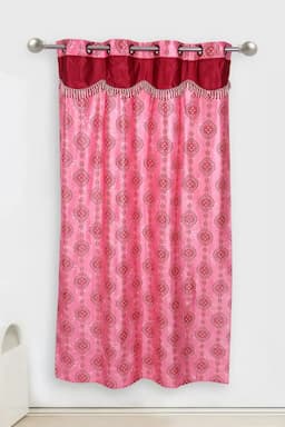 Polyester Printed Window Curtain, Kalai Cotton - 5x4 Feet (Approx) 029989WIN(5FEEPIN