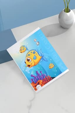 Faber Castell Student Notebook Long Four Line – 80 Pages (Sky Blue) 030042SKYBLU