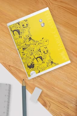 Faber Castell Student Notebook Single Line – 80 Pages (Yellow) 030044YEL