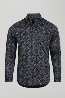 Premium Cotton Printed Shirt for Men 030283GRE44