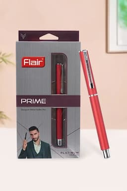 Flair Prime Designer Metal Ball Pen (Pack of 1) 030745REDPACOF1