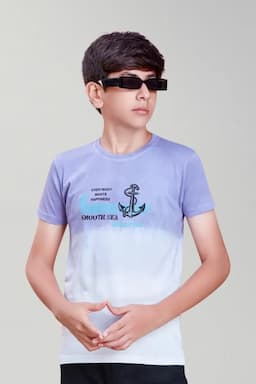 Cotton Printed Casual T-shirt for Boys 0310271112YRSMUL