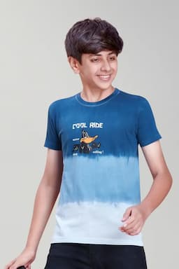 Cotton Printed Round Neck T-shirt for Boys 0310291516YRSMUL