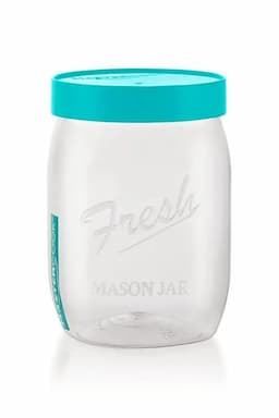 Mastercook Plastic Mason Jar Container - 900 ml 031056AQU900ML