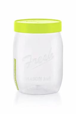 Mastercook Plastic Mason Jar Container - 900 ml 031056YEL900ML