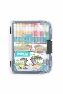Hauser Germany Oil Pastels Set (Multicolor) - Pack of 24 031067MUL24SHA